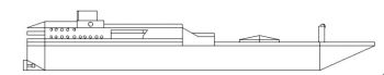 Boat elevation .dwg drawing