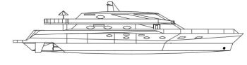 disegno di elevazione della barca.dwg