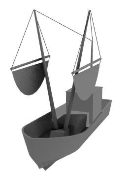 Catamaran Boat 3d model .3dm format