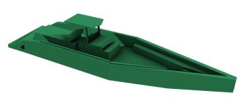 center console Boat 3d model .3dm format