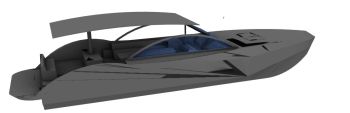 Speed  boat 3d model .3dm format