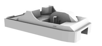 center console Boat 3d model .3dm format
