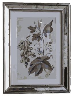 botanical framed wall art dwg drawing