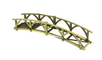 wooden small scaled bridge 3d model .3dm format