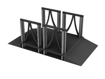 small scaled bridge 3d model .3dm format