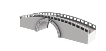 large scaled designed bridge 3d model .3dm format