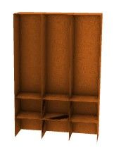 wooden wall cabinets 3d model .3dm format