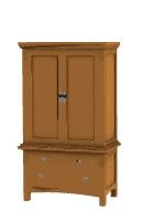 vintage wooden wall cabinets 3d model .3dm format
