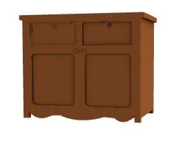 vintage small wooden wall cabinets 3d model .3dm format