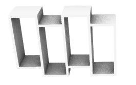 large wooden shelves 3d model .3dm format
