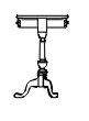 Candle stand elevation .dwg drawing