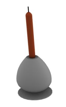 simple designed candle stand 3d model .3dm format