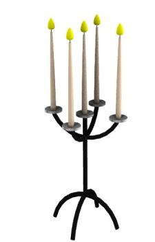 modern aesthetic candle stand 3d mod3 .3dm format