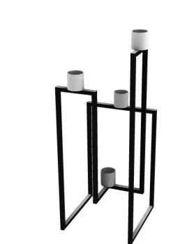 modern designed candle stand 3d model .3dm format