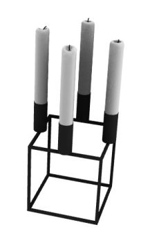  candle stand with modern design 3d model .3dm format