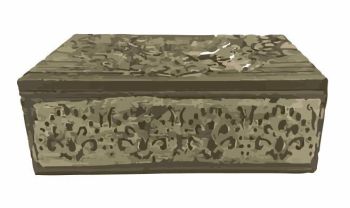carved wooden box dwg drawing