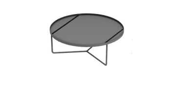Серый центральный стол 3d модель .3dm формат