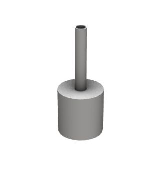 small chimney cylindrical 3d model .3dm format