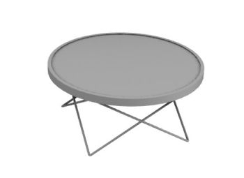 Grey center table 3d model .3dm format