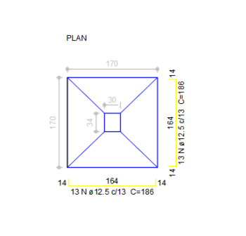 AutoCAD download Column Detail Plan DWG Drawing