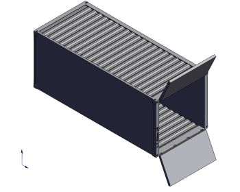 20ft container Solidworks model