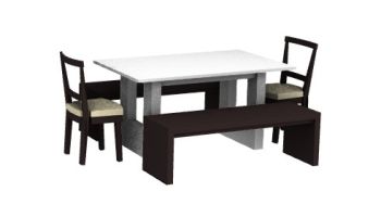 modern dinning table 3d model .3dm format