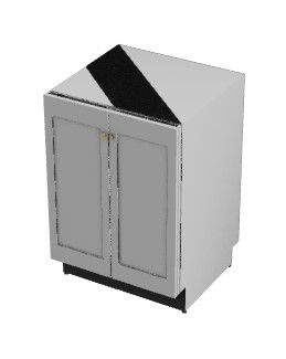 attachable double door dish washer 3d model .3dm format