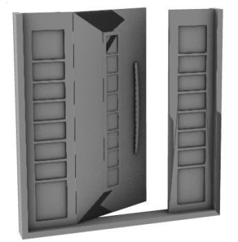 Double Door 3d model .3dm format