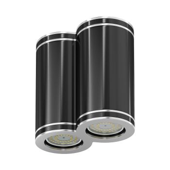 double_black_cylindrical_light 3d drawing.