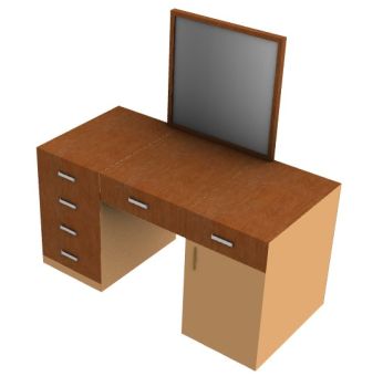 Modern wooden dresser 3d model .3dm format
