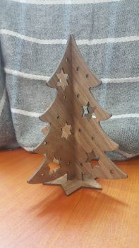 Christmas tree_laser cut_dwg format
