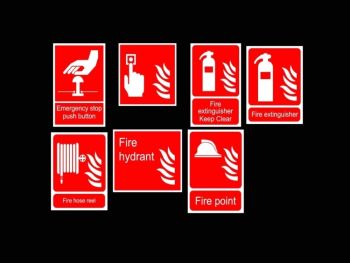 Fire-extinguisher-keep-clear-sign a cad 2010