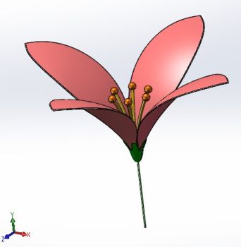 Flower-3 solidworks