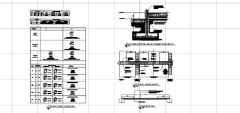 AutoCAD download Footing and Slab Schedule DWG Drawing