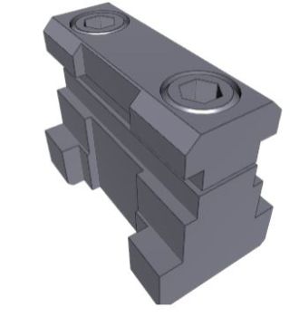 Fichier 3D de l'élément de serrage de la fente de l'adaptateur Autocad