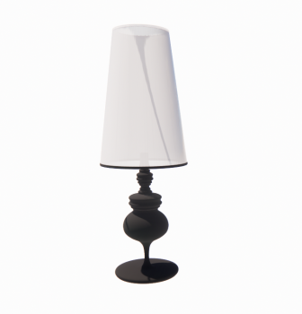 Neoclassic table lamp revit family