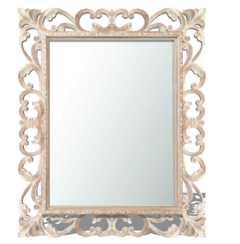 Rectangle mirror with wooden pattern border sketchup