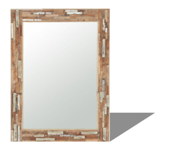 Rectangle mirror with wooden frame sketchup