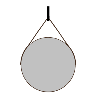 Hanging circle mirror sketchup
