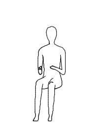 Human in sitting position.dwg drawing