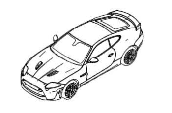 Jaguar car isometric design.dwg drawing