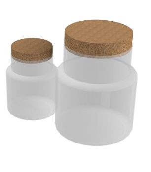 combination of two jars 3d model .3dm format