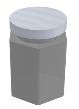 large jar with lid 3d model .3dm format