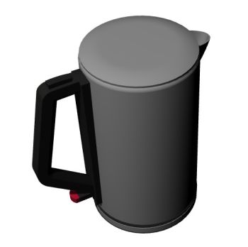 metal kettle designed 3d model .3dm format