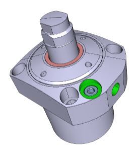 Work Support Low Pressure Flange Type Autocad 3d file