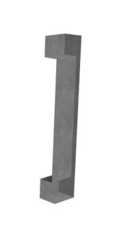 door handle simple designed 3d model .3dm format