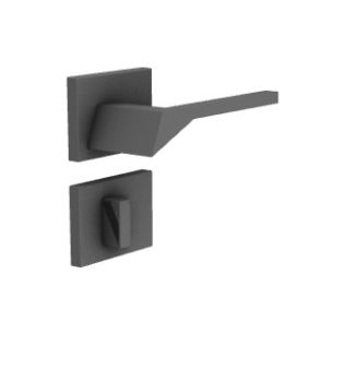 modern designed door handle with key hole 3d model .3dm format