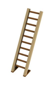 ladder with an angled support at the bottom 3d model .3dm format