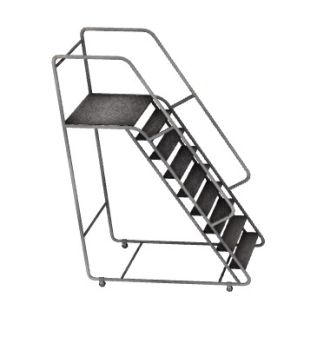portable ladder with angled support 3d model .3dm format