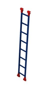 tall metal ladder 3d model .3dm format